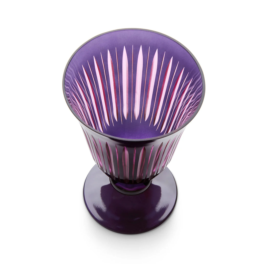 Prism Wine Glasses - Purple - Set of 4