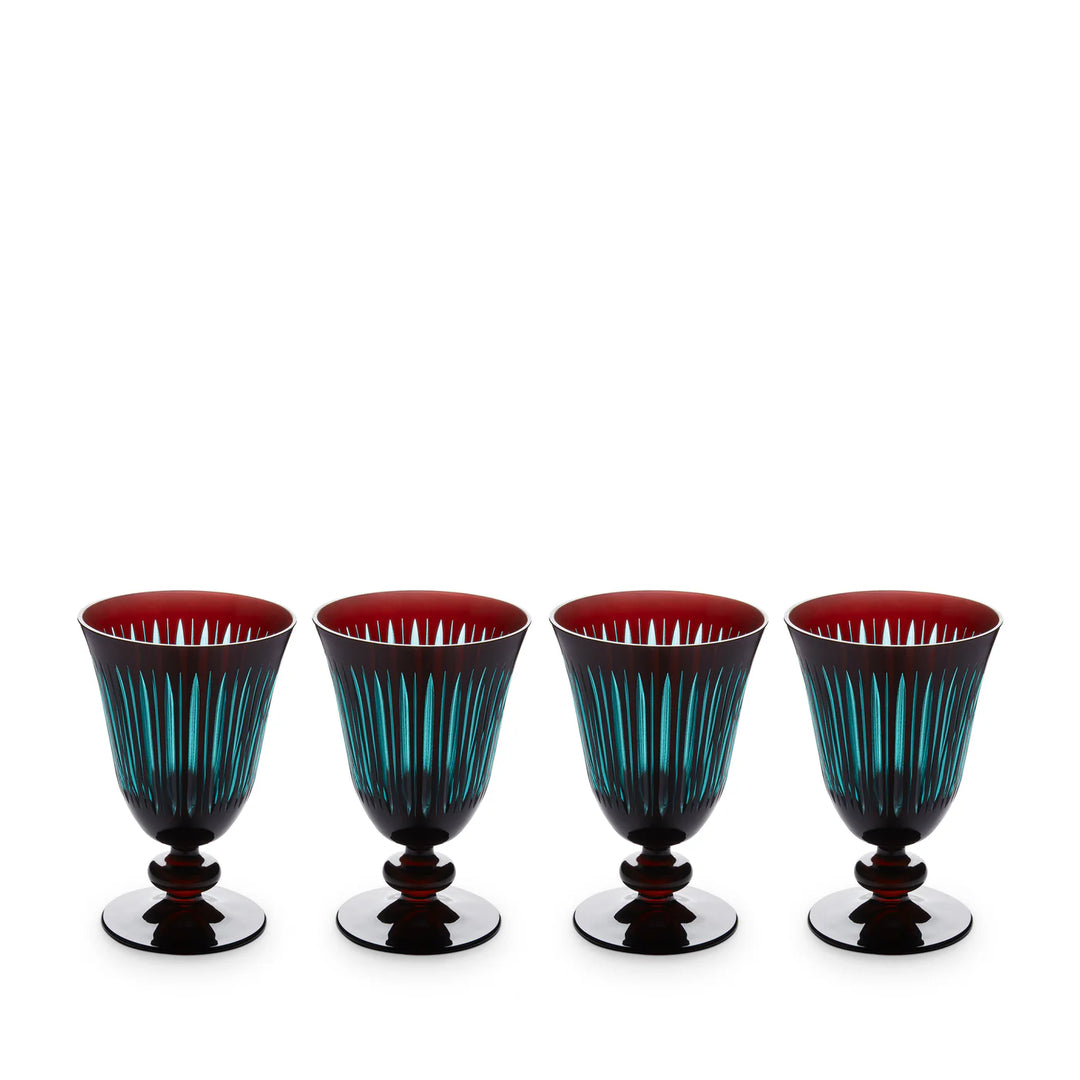 Prism Wine Glasses - Bordeaux - Set of 4