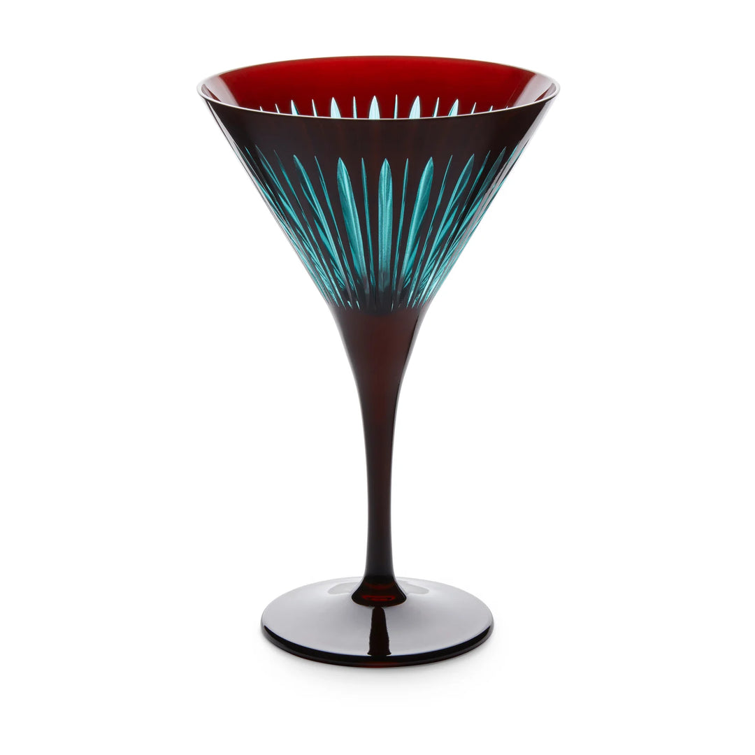 Prism Martini Glasses - Bordeaux (Set of 4)