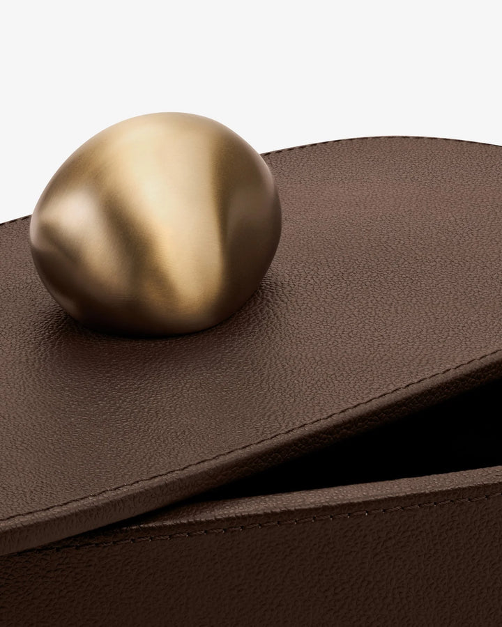 Twist - Pebble Trinket Box - Brown