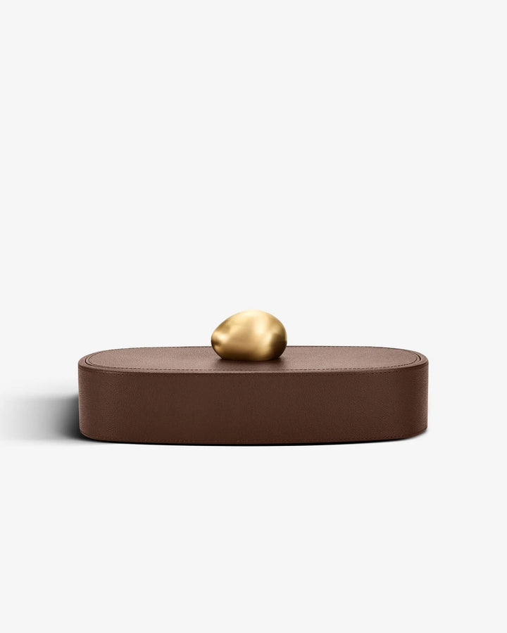 Twist - Pebble Trinket Box - Brown
