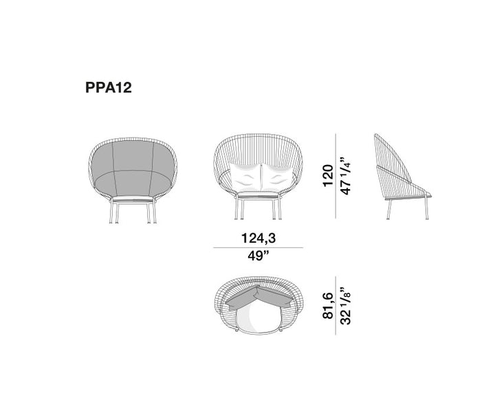 Armchair - Petalo - By Vincent Van Duysen