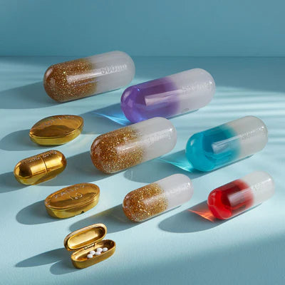 Xanax Pill Box - Brass
