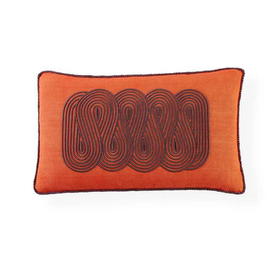 Pompidou Tangerine Path Cushion