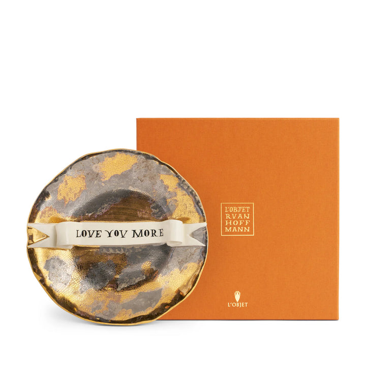 Ruan Hoffmann Plate with Ribbon Love You More