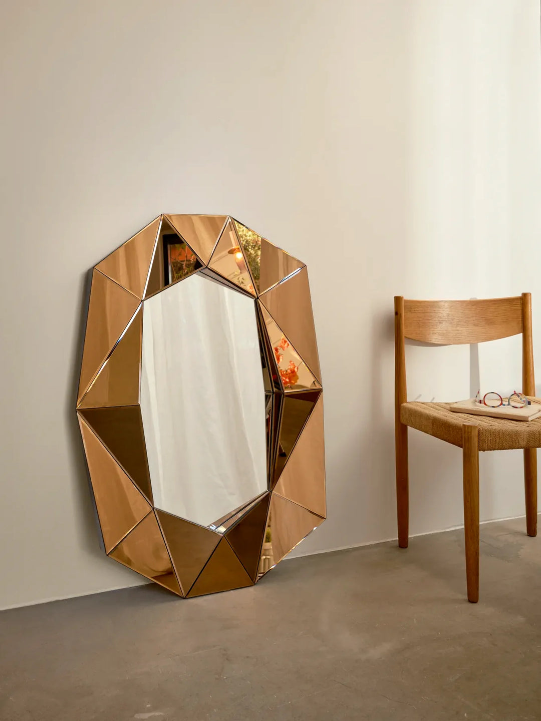 Mirror - Diamond Large - Bronze