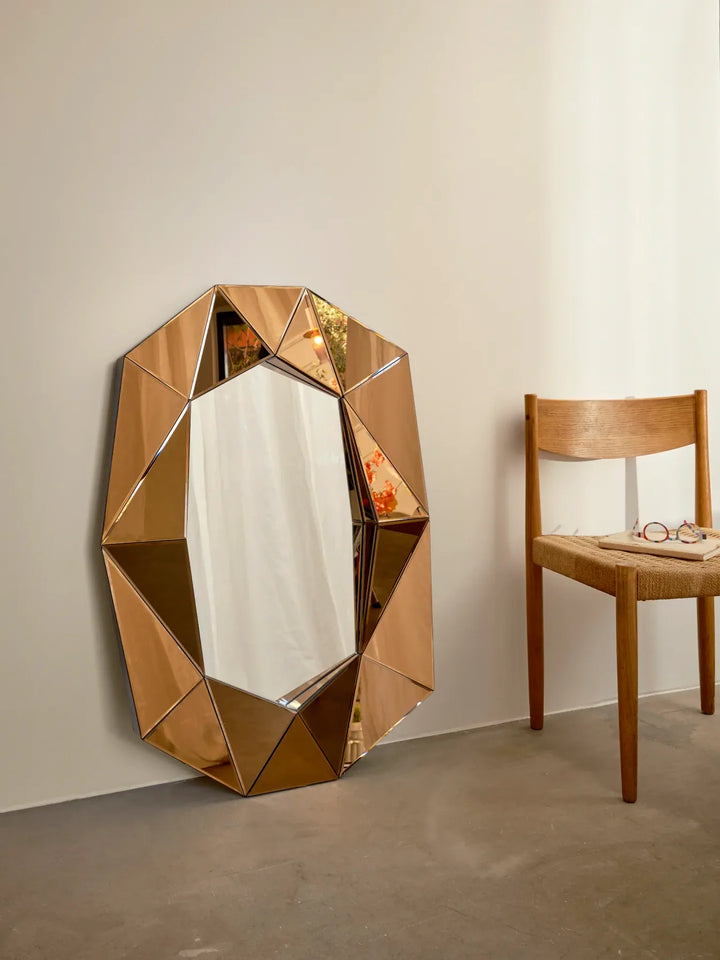 Mirror - Diamond Large - Bronze
