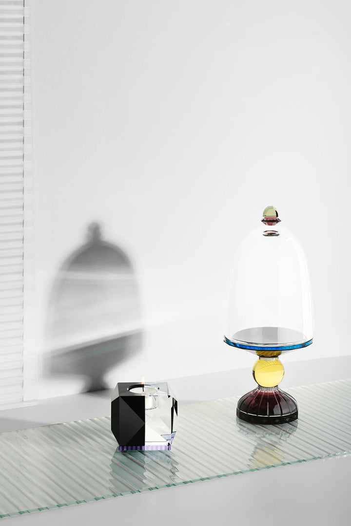 Glass Bell - Empire - Aubergine Yellow