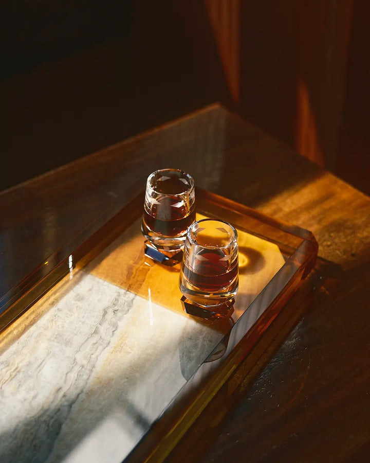 Pair of Savor Glasses - Amber