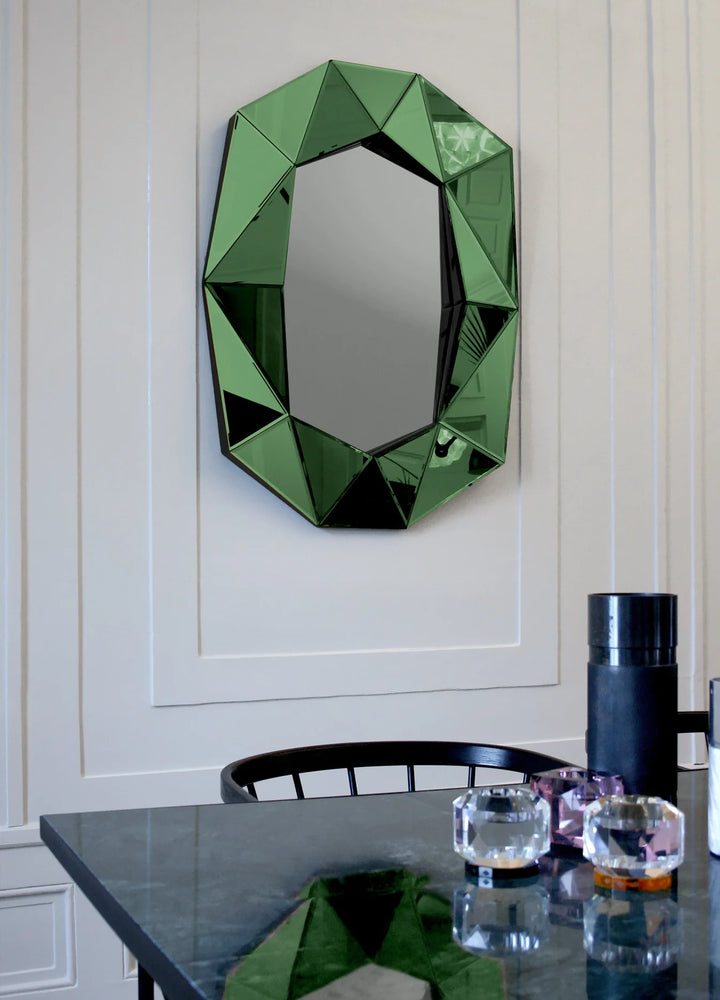 Mirror - Diamond Large - Emerald