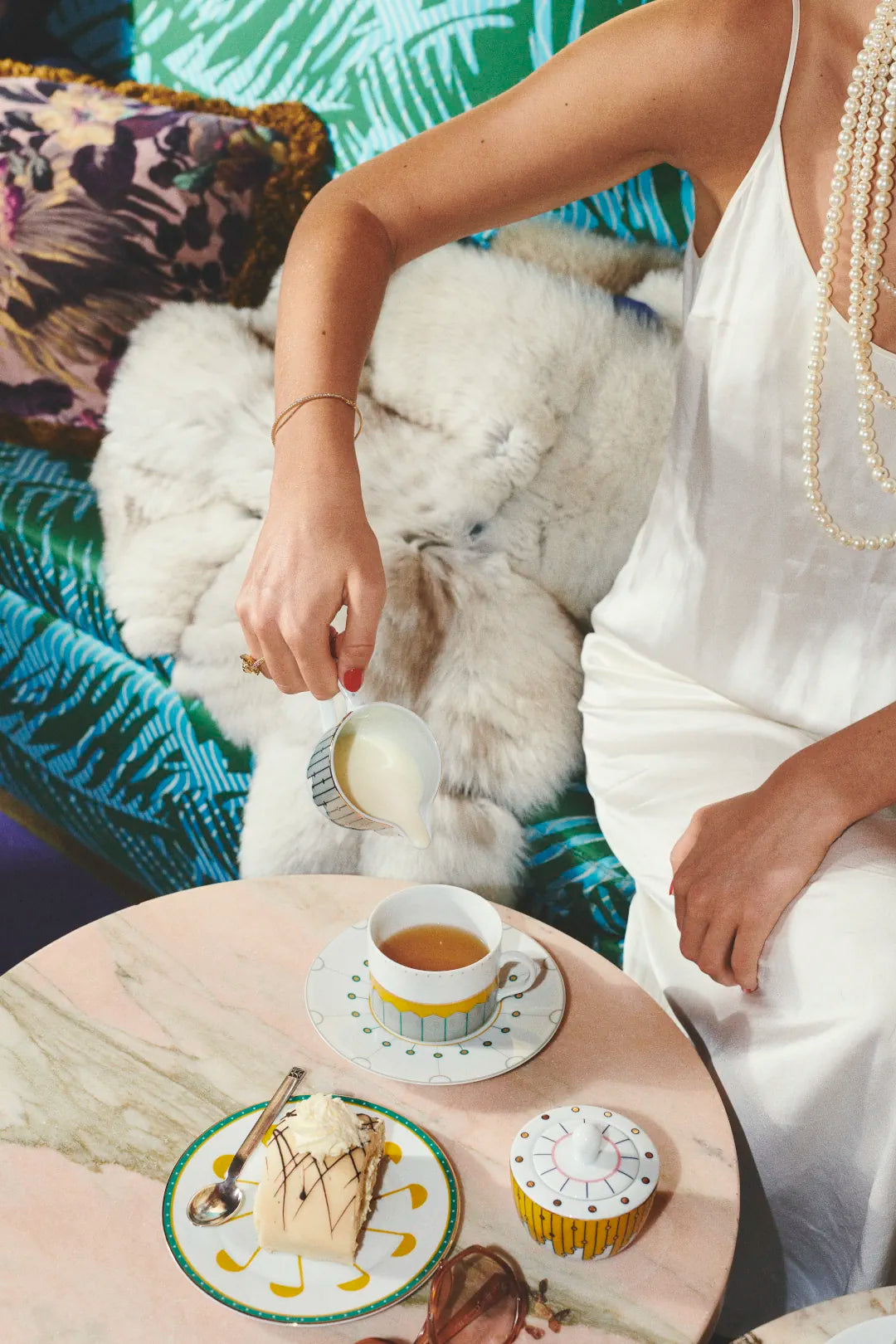 Tea Cup with Saucer - Golden Hour
