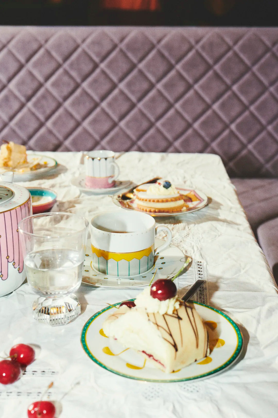 Tea Cup with Saucer - Golden Hour
