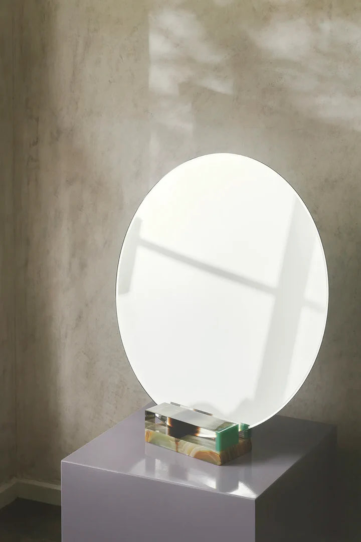 Magic Mirror With Base - Brown Crystal