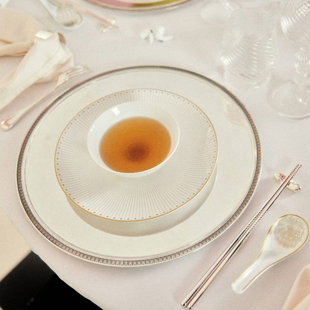 Malmaison Impériale - Chinese Rice bowl - Porcelain Gold Finish