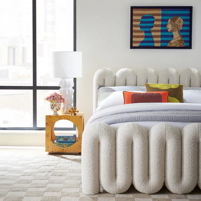 Pompidou Tangerine Path Cushion