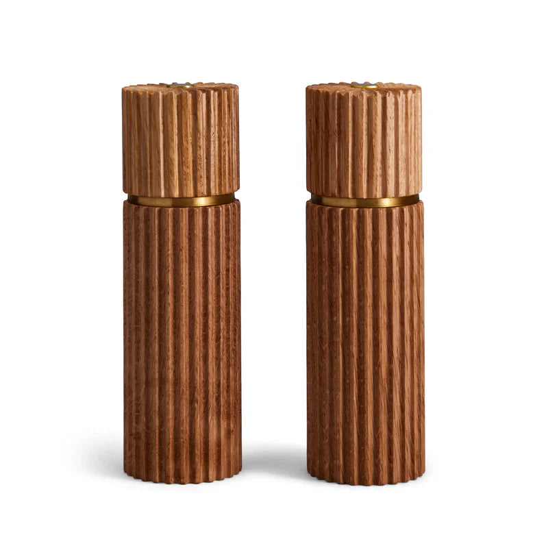 Ionic Salt + Pepper Mills - Natural Oak (Set of 2)