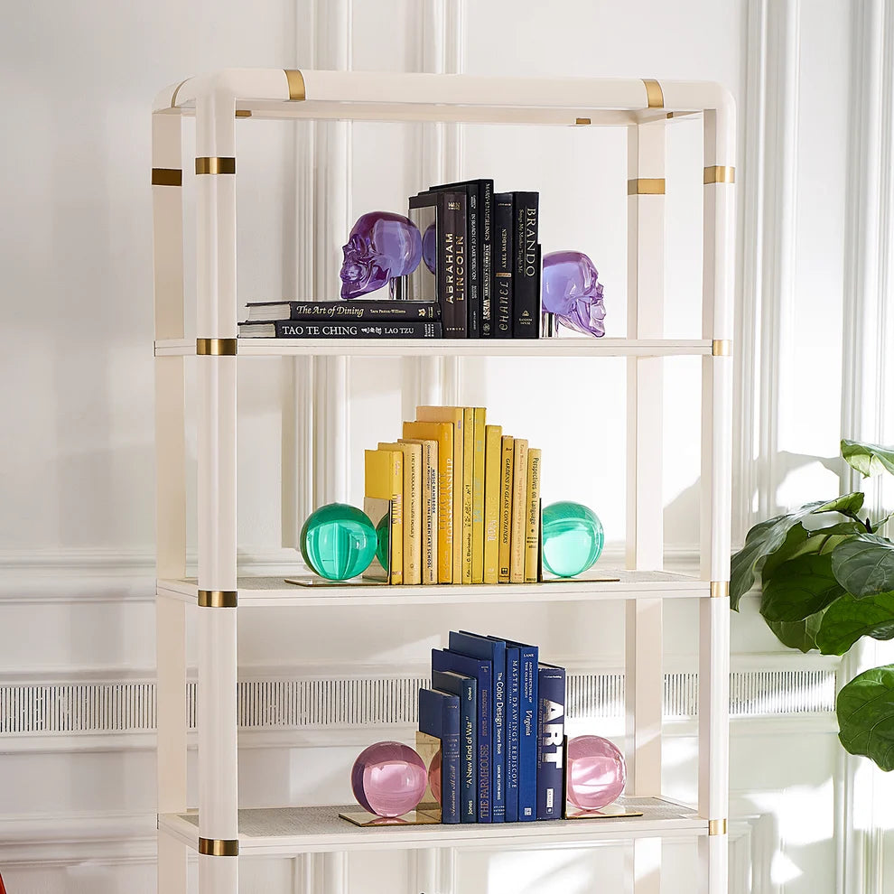 Bookend - Acrylic set Snail - purple