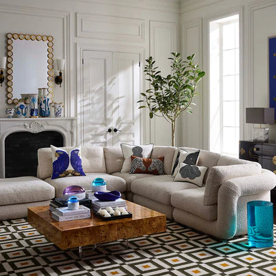 Zebra Beaded Cushion