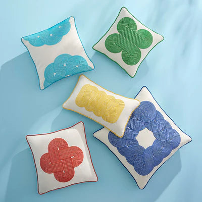 Pompidou Yellow Path Cushion