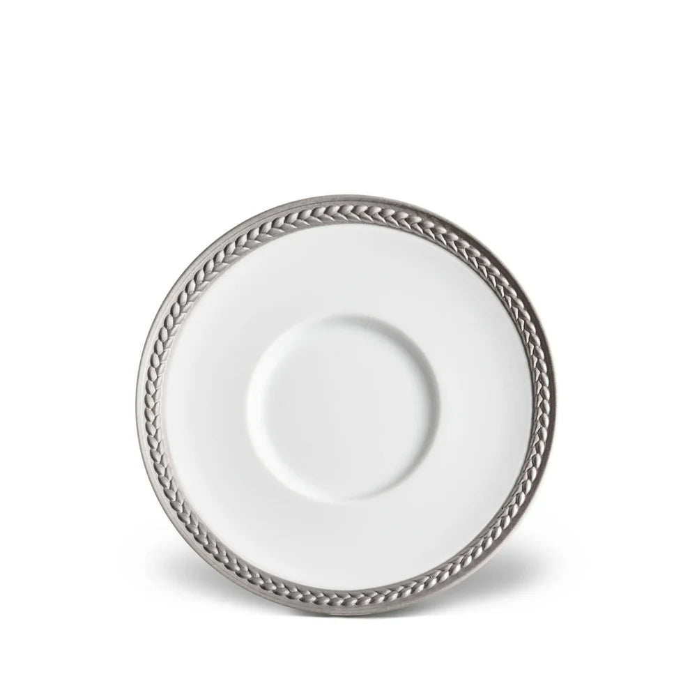 Soie Tressée Saucer - Platinum