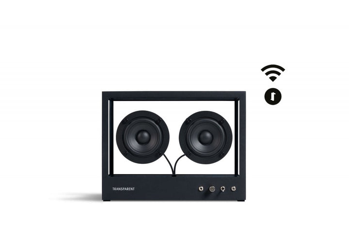 Transparent Speaker Small - Black Wi-Fi connected