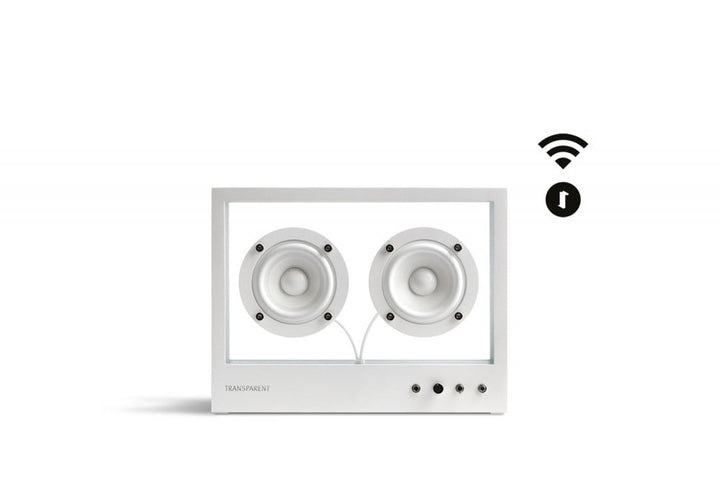 Transparent Speaker Small - White Wi-Fi connected
