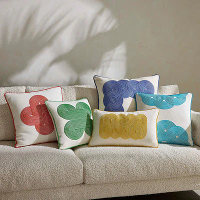 Pompidou Yellow Path Cushion