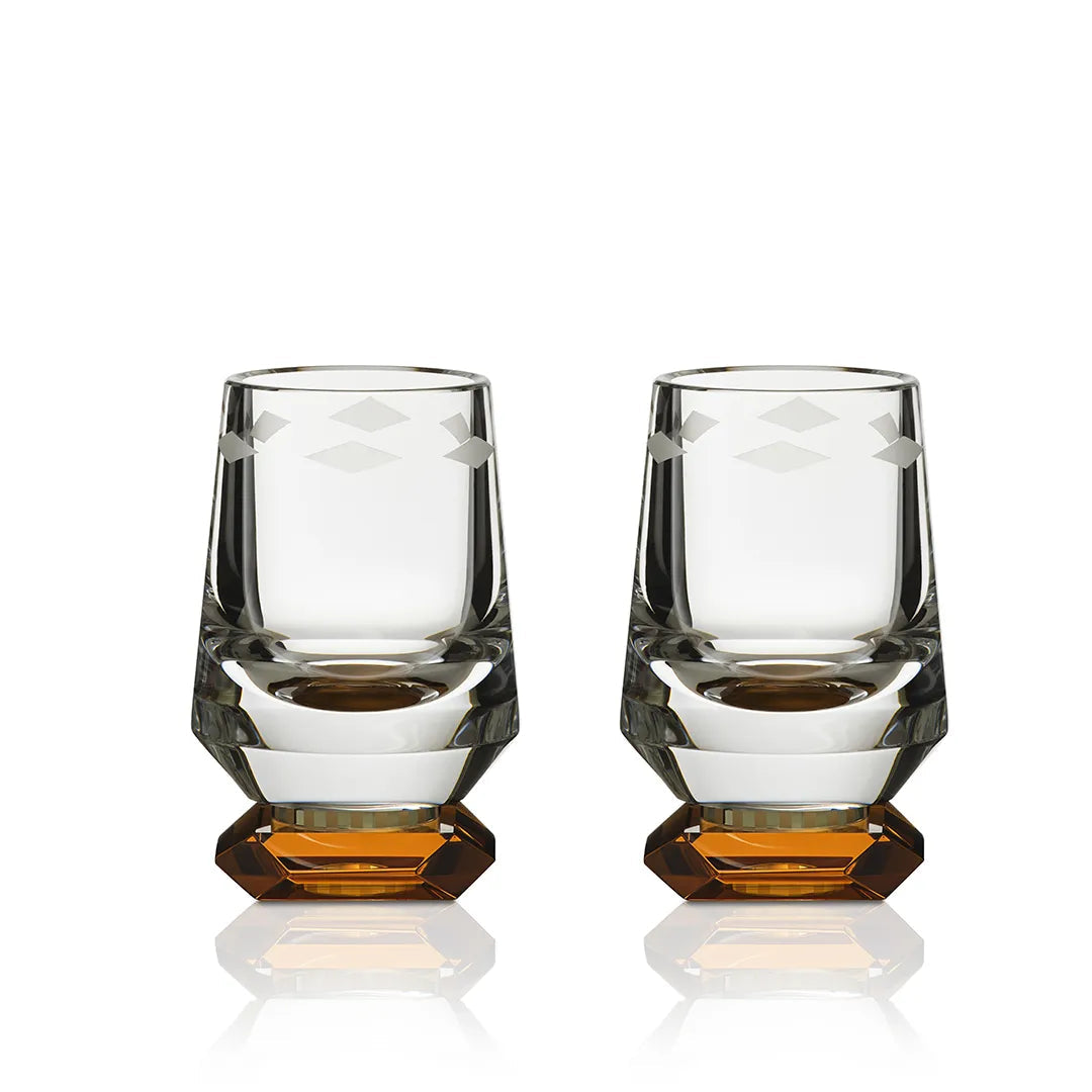 Pair of Savor Glasses - Amber