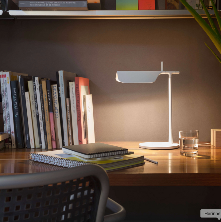 Table Lamp - Tab Table - White
