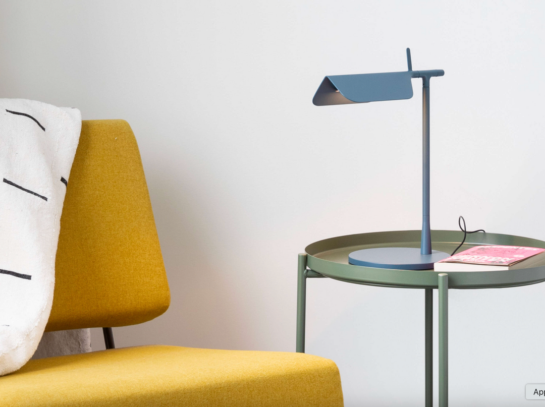 Table Lamp - Tab Table - Matt Blue