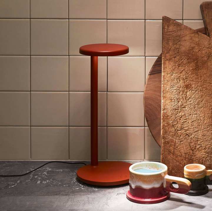 Table Lamp - Oblique Qi - Matt Rust