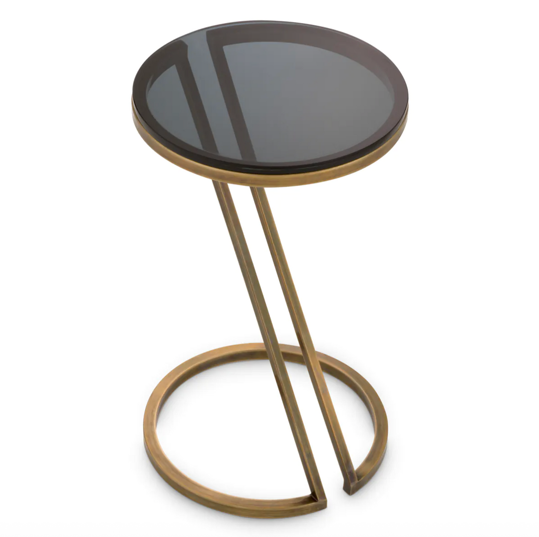 Side Table - Falcone - Vintage Brass Finish