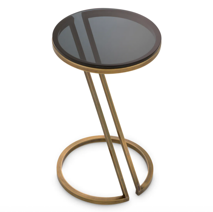Side Table - Falcone - Vintage Brass Finish