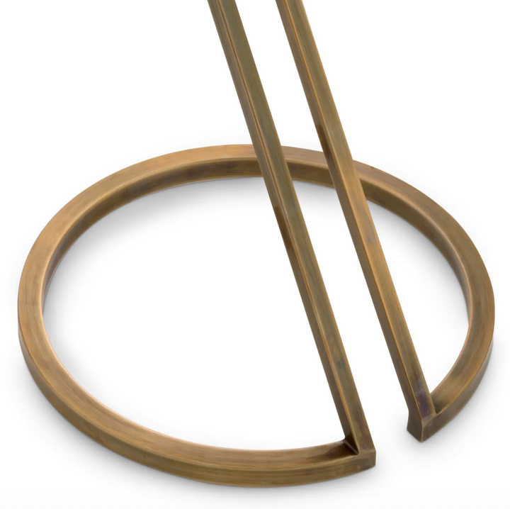 Side Table - Falcone - Vintage Brass Finish