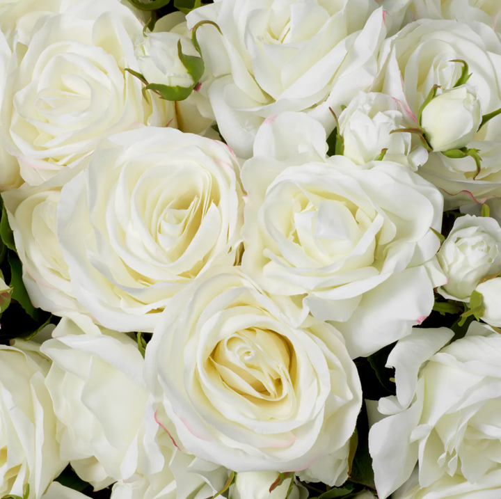 Rose Stem - Evelyn Collection - Oliva White - 53cm
