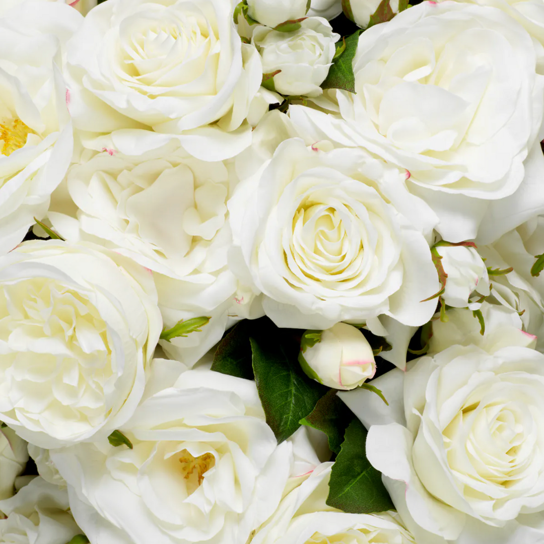 Rose Stem - Evelyn Collection - Niva White - 54cm
