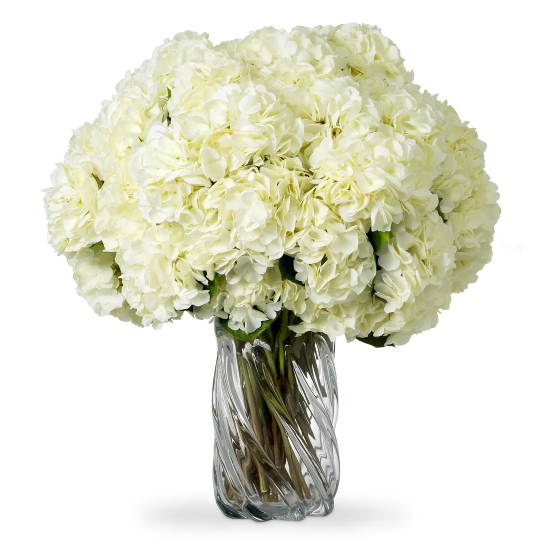 Hydrangea Stem - Evelyn Collection - Liora White - 70cm