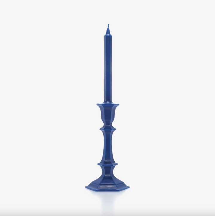 Harcourt Candlestick Candle - Blue