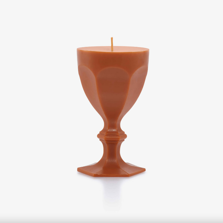 Harcourt Glass Candle - Orange