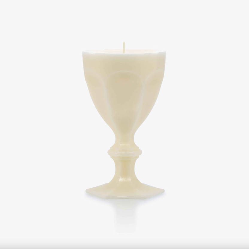 Harcourt Glass Candle - Ivory