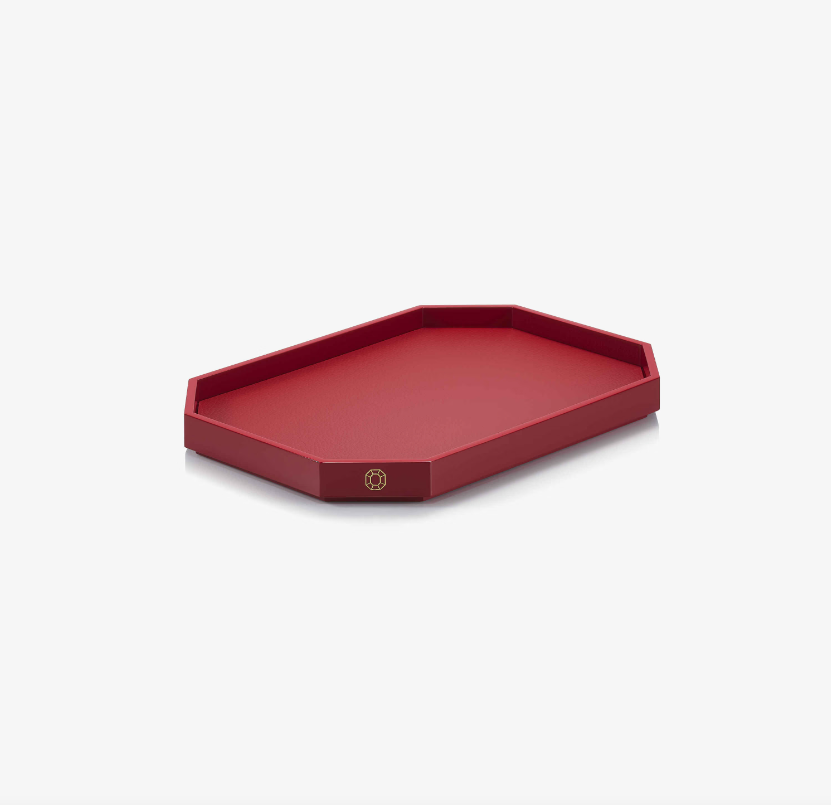 Octogone Tray - Small - Red