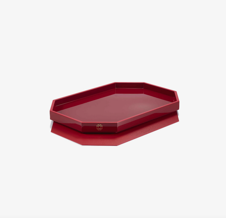 Octogone Tray - Small - Red