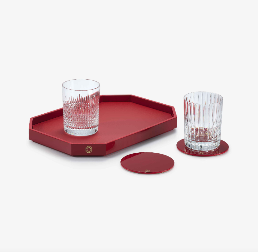 Octogone Tray - Small - Red