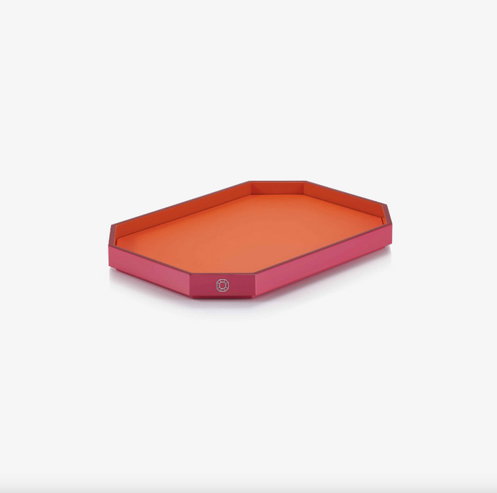 Octogone Tray - Small - Orange