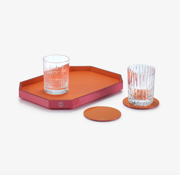 Octogone Tray - Small - Orange