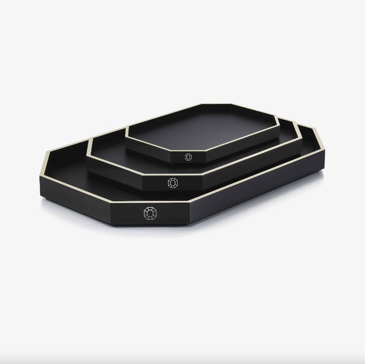 Octogone Tray - Small - Black