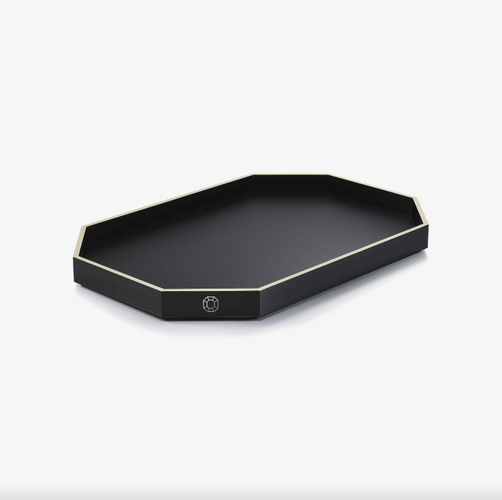 Octogone Tray - Medium - Black