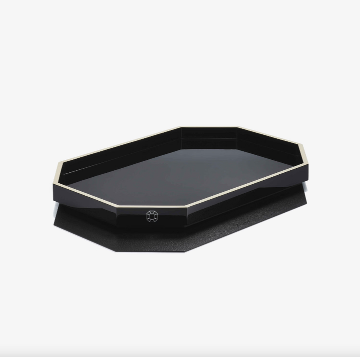 Octogone Tray - Medium - Black