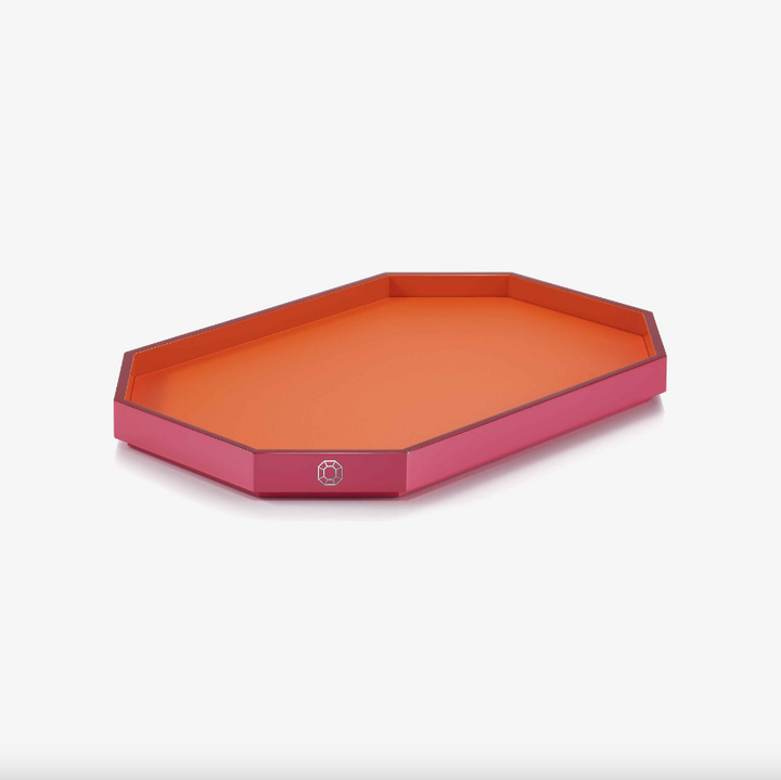 Octogone Tray - Medium - Orange