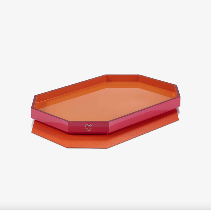 Octogone Tray - Medium - Orange